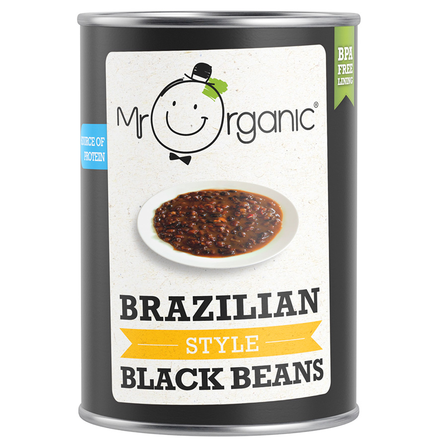 Mr Organic Brazilian Style Black Beans - 400g