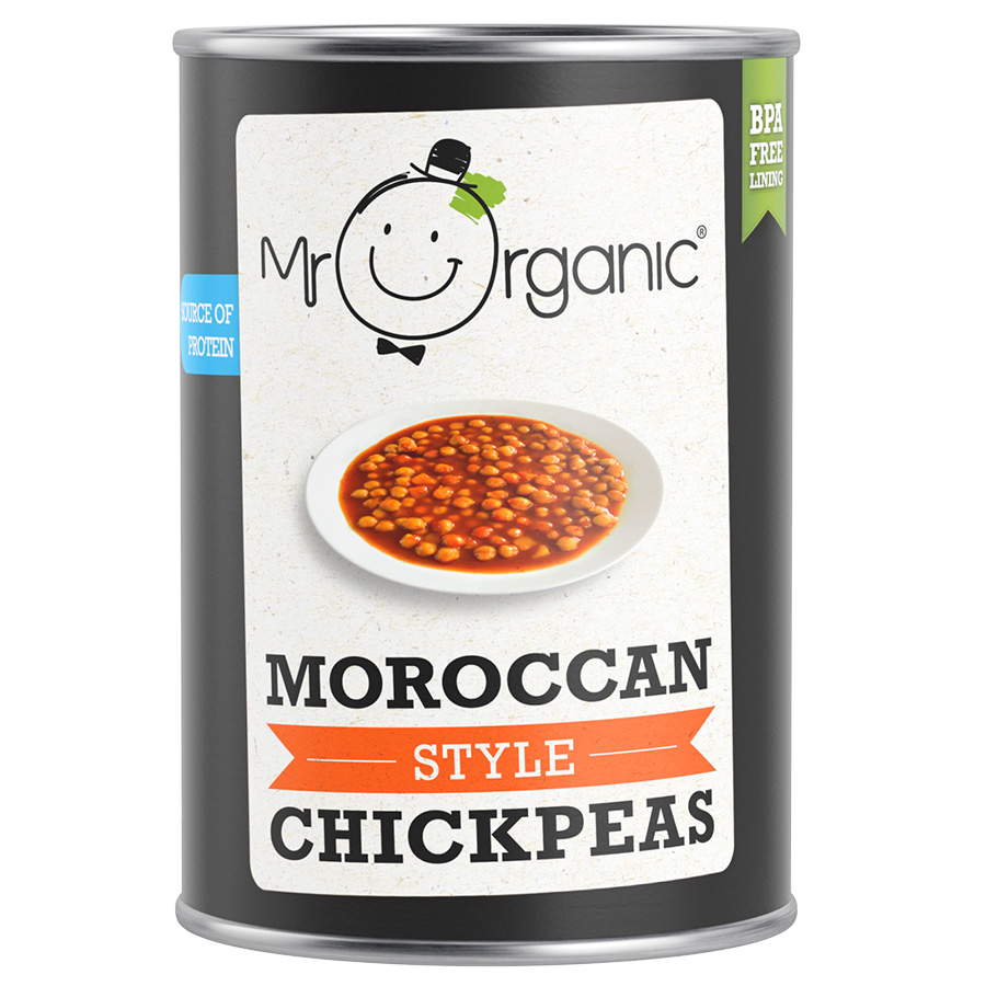 Mr Organic Moroccan Style Chickpeas - 400g