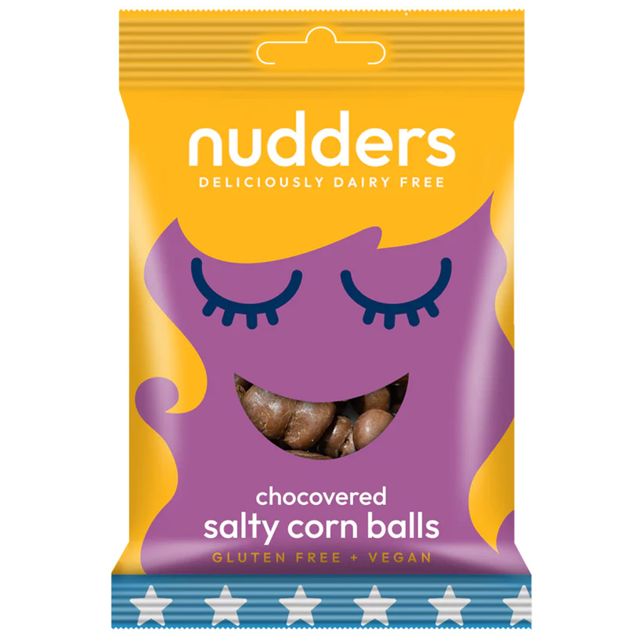 Nudders Dairy Free Chocovered Salty Corn Balls - 55g