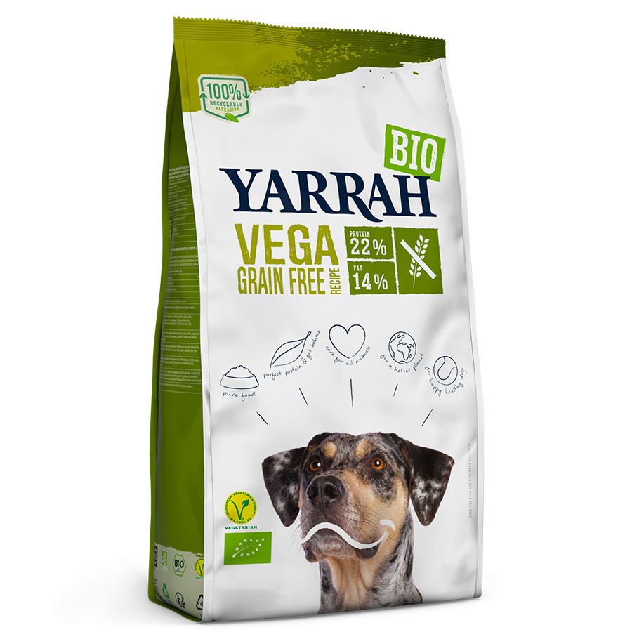 Yarrah Organic Vegetarian Dog Food - Grain Free - 10kg
