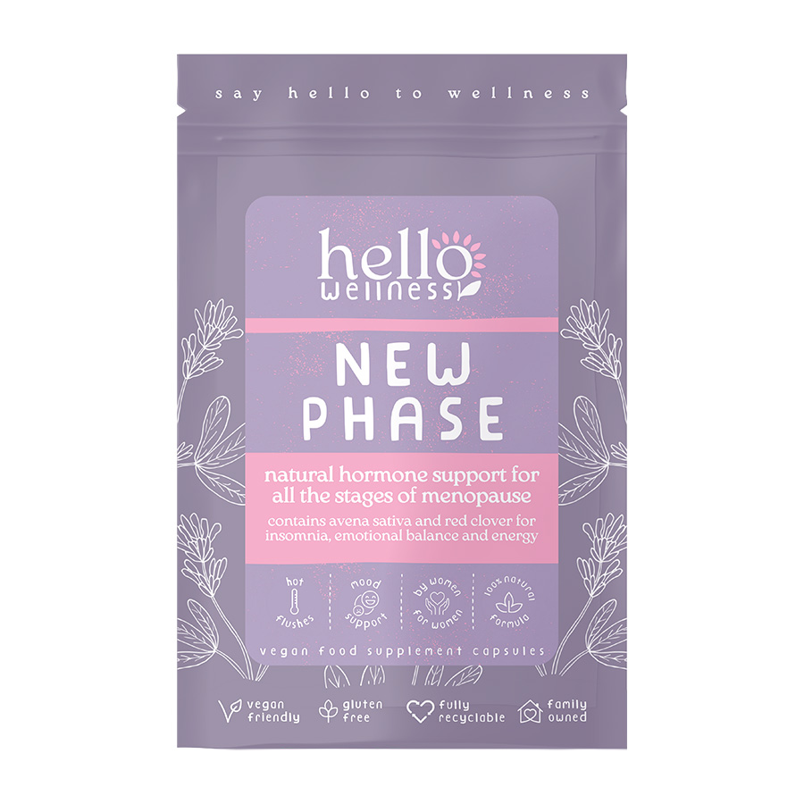 Hello Wellness New Phase Menopause Vegan Supplement - 60 Capsules