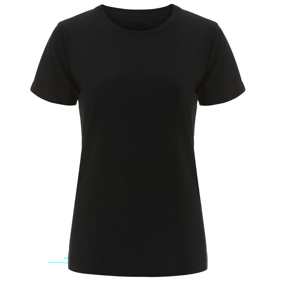 No Sweat Women's Organic Round Neck T-Shirt - Black