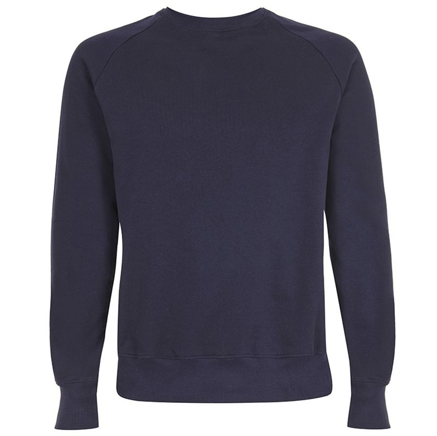 Organic Cotton Raglan Sweatshirt - Navy