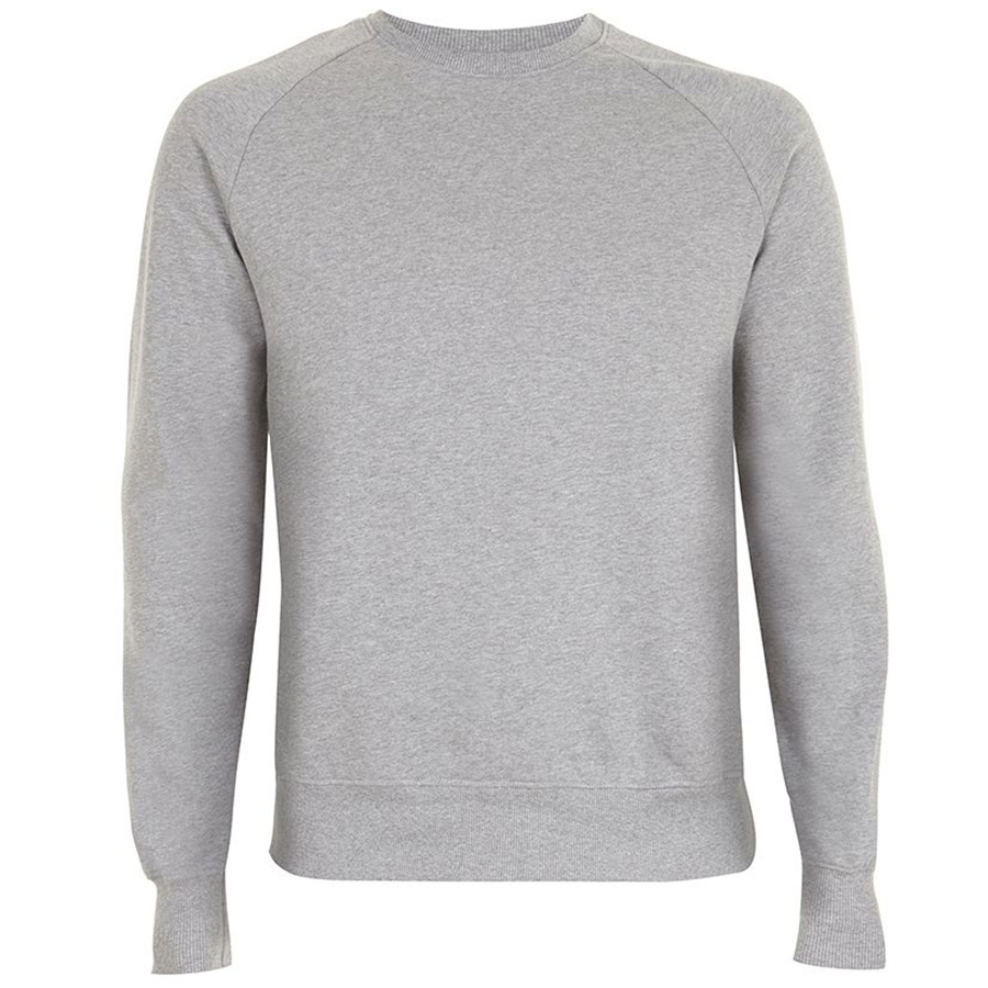 Organic Cotton Raglan Sweatshirt - Grey