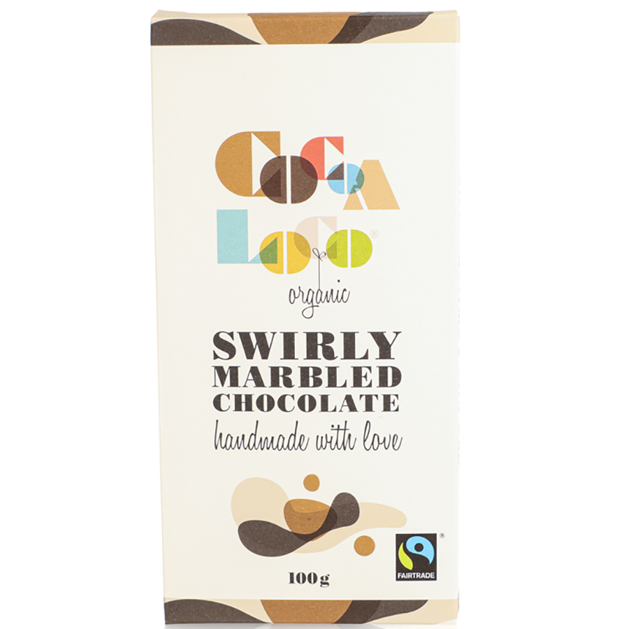 Cocoa Loco Marbled Chocolate Bar - 100g