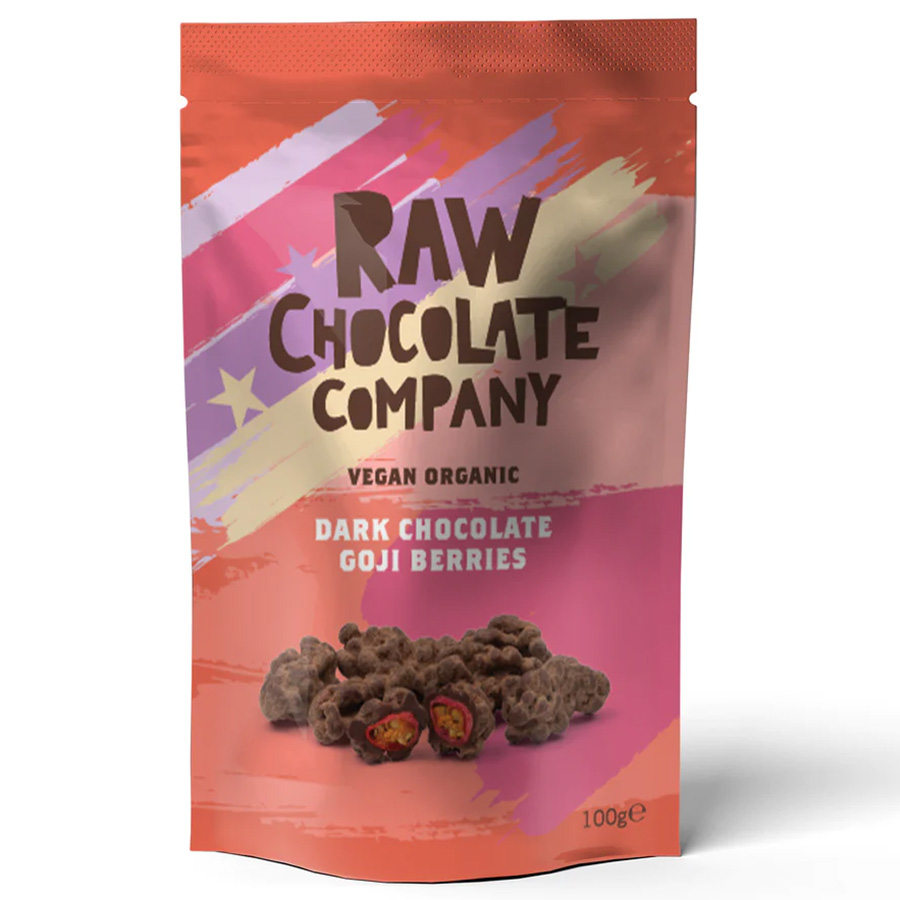 The Raw Chocolate Company Chocolate Goji Berries - 100g