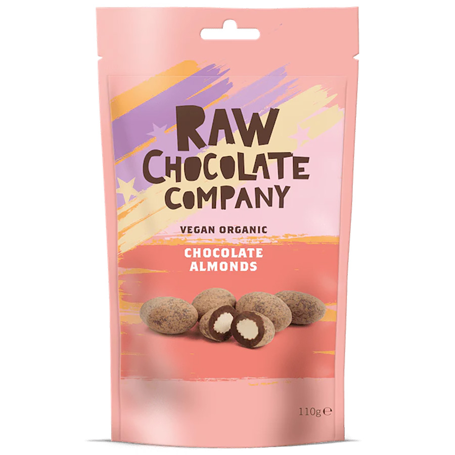 The Raw Chocolate Company Chocolate Almonds - 100g