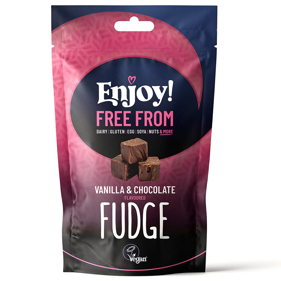 Enjoy! Vanilla & Chocolate Flavoured Fudge - 100g