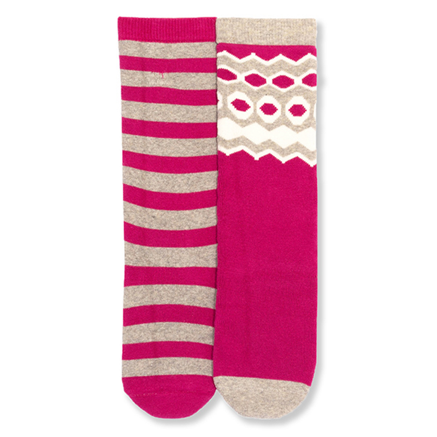 Kite Fair Isle Cosy Socks Pink