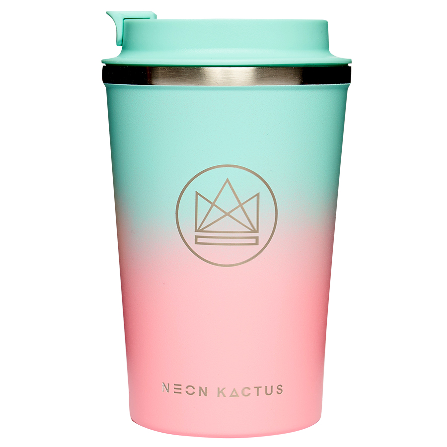 Neon Kactus Insulated Coffee Cup - Twist & Shout - 12oz