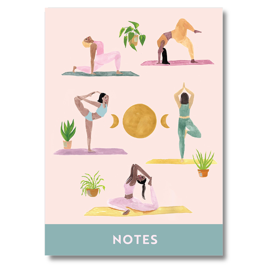 Once Upon a Tuesday A5 Yoga Poses Notebook