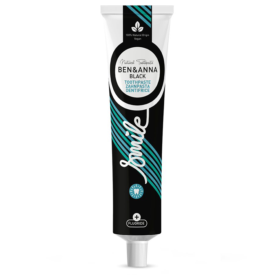 Ben & Anna Toothpaste with Fluoride - Black - 75ml