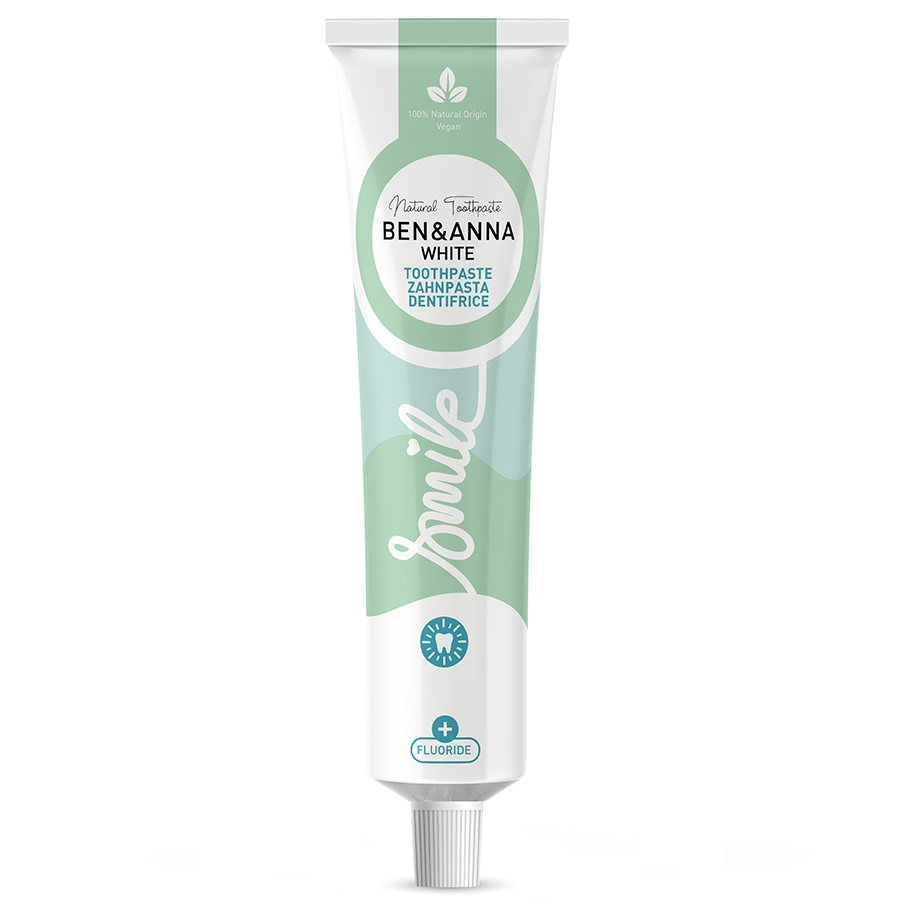 Ben & Anna Toothpaste with Fluoride - White - 75ml