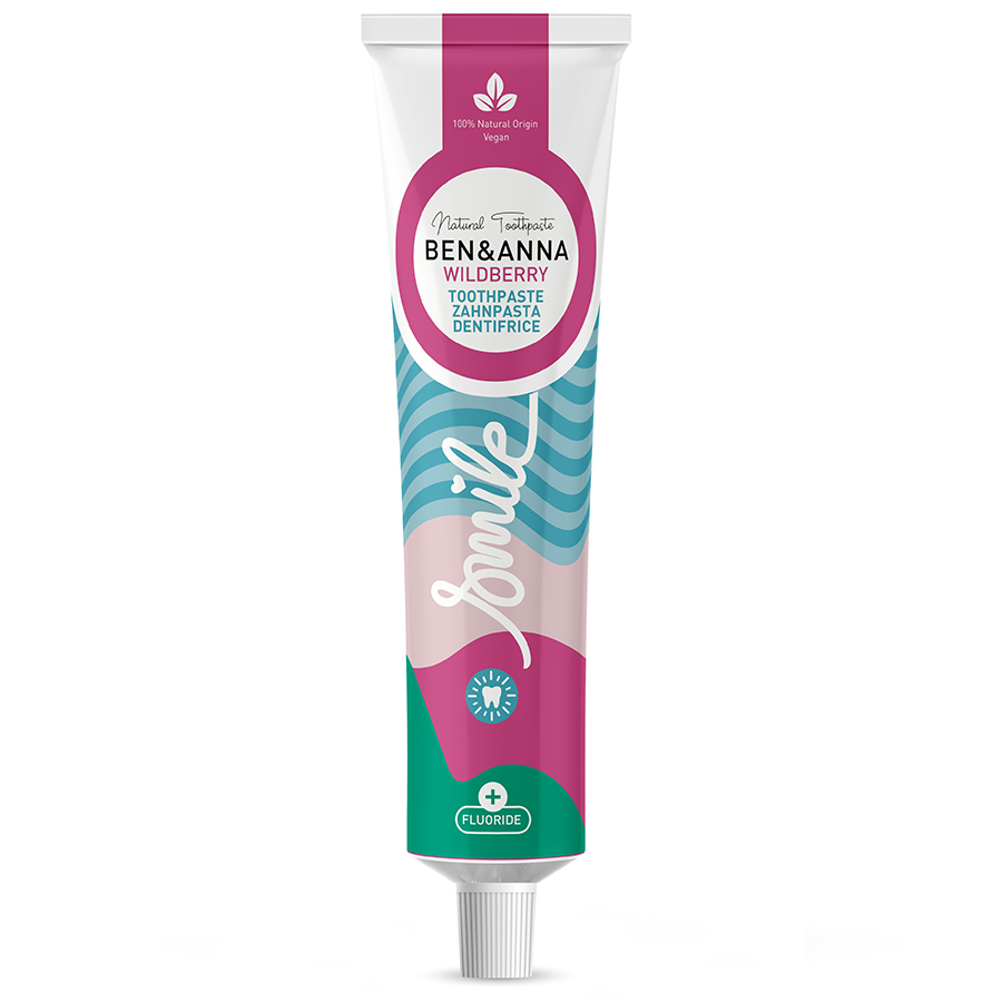 Ben & Anna Toothpaste with Fluoride - Wild Berry - 75ml