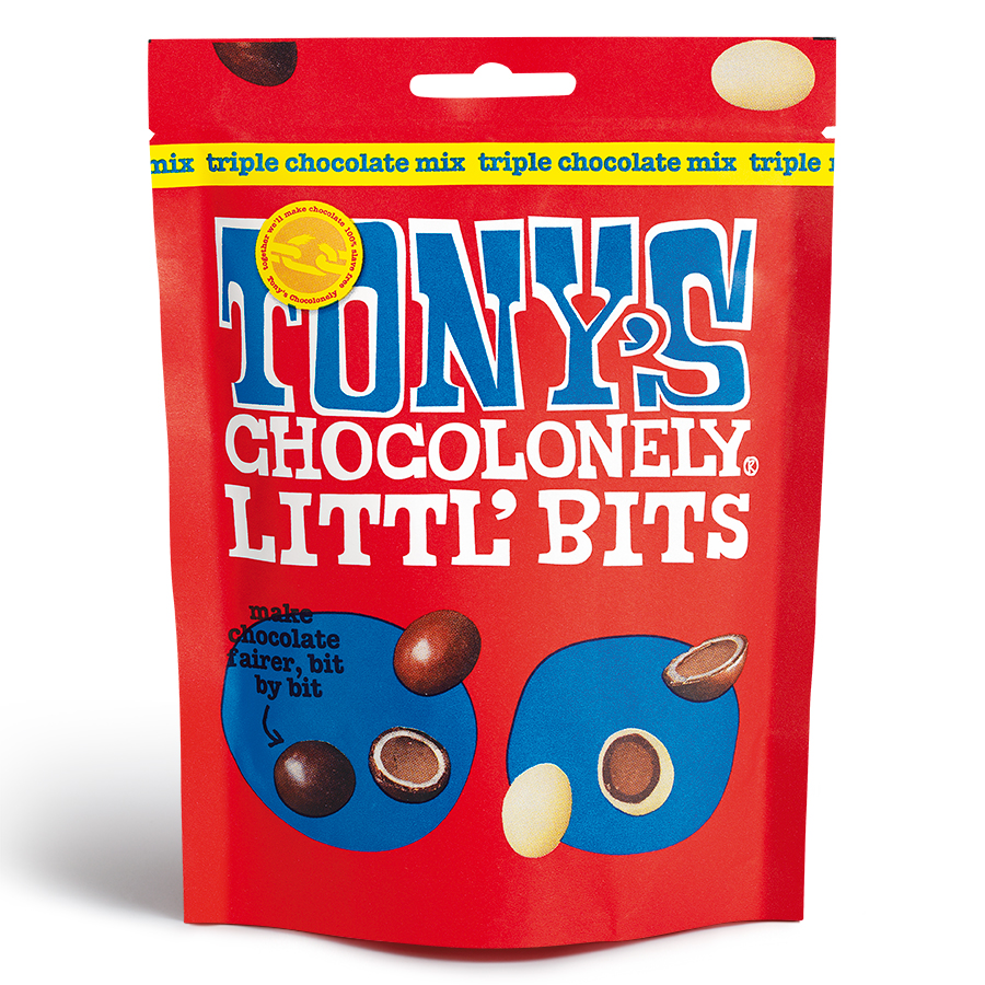 Tony's Chocolonely Littl' Bits Triple Chocolate Mix - 100g