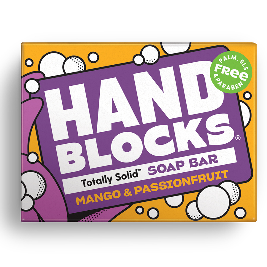 Hand Blocks Totally Solid Soap Bar - Mango & Passionfruit - 100g