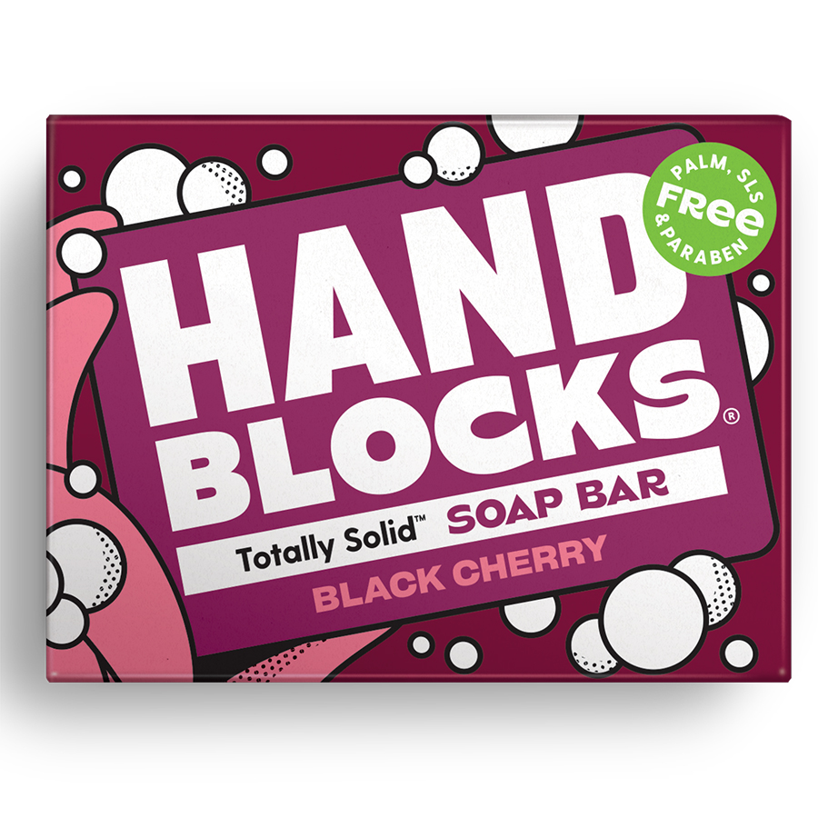 Hand Blocks Totally Solid Soap Bar - Black Cherry - 100g