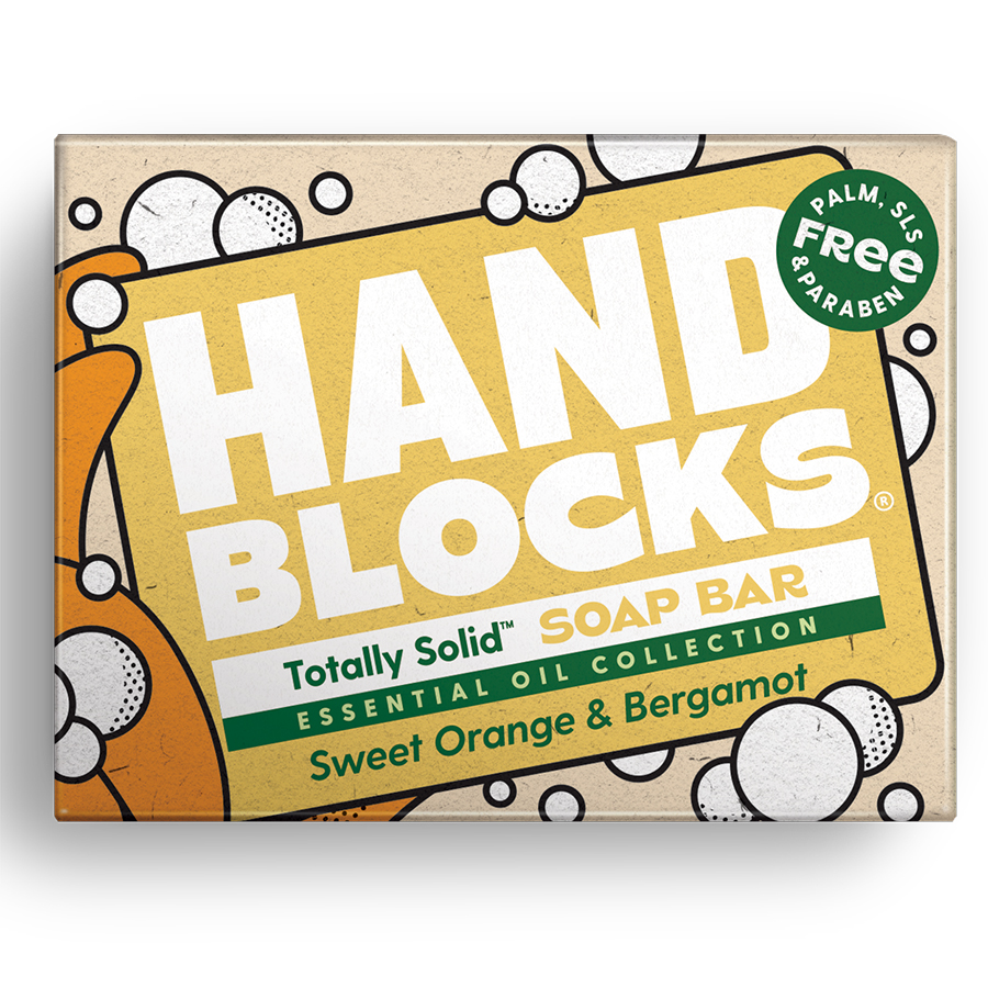 Hand Blocks Totally Solid Soap Bar - Sweet Orange & Bergamot - 100g