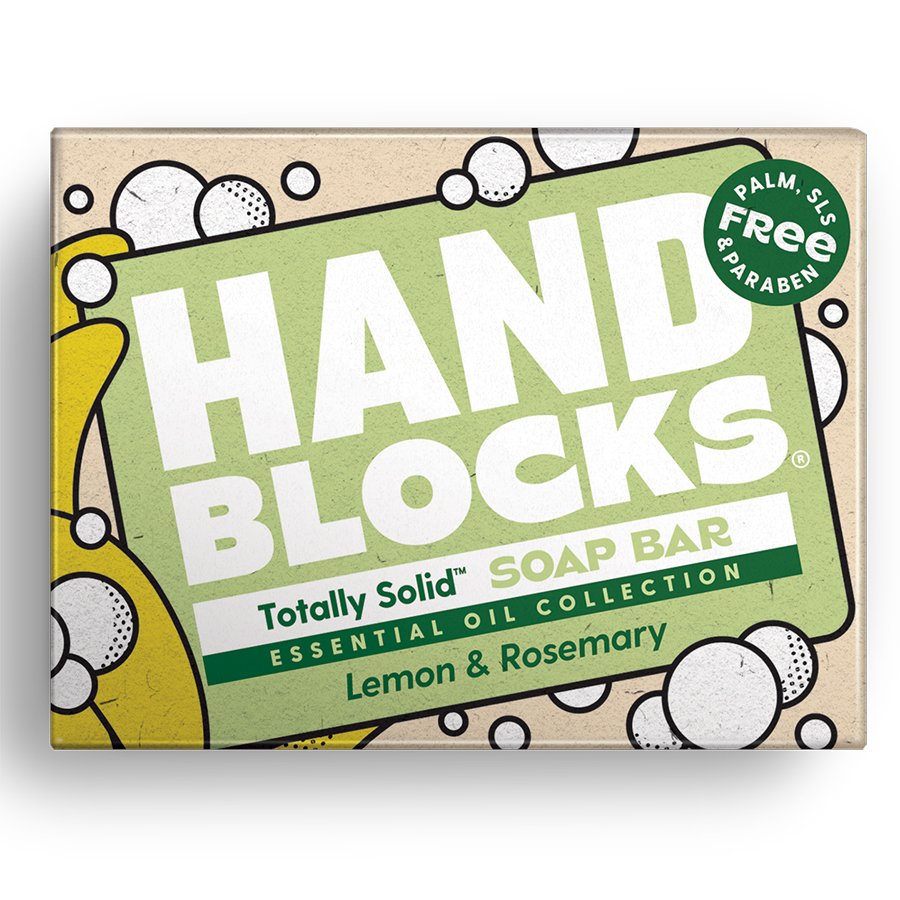 Hand Blocks Totally Solid Soap Bar - Lemon & Rosemary - 100g