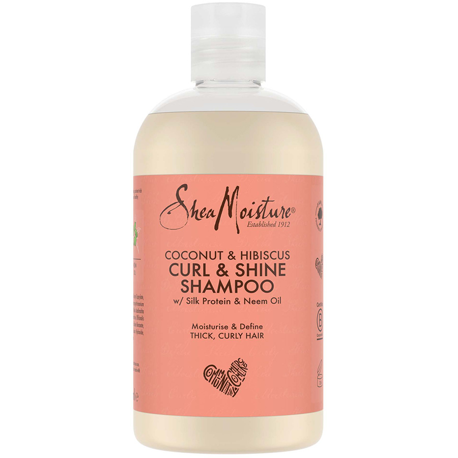Shea Moisture Coconut and Hibiscus Curl & Shine Shampoo - 384ml
