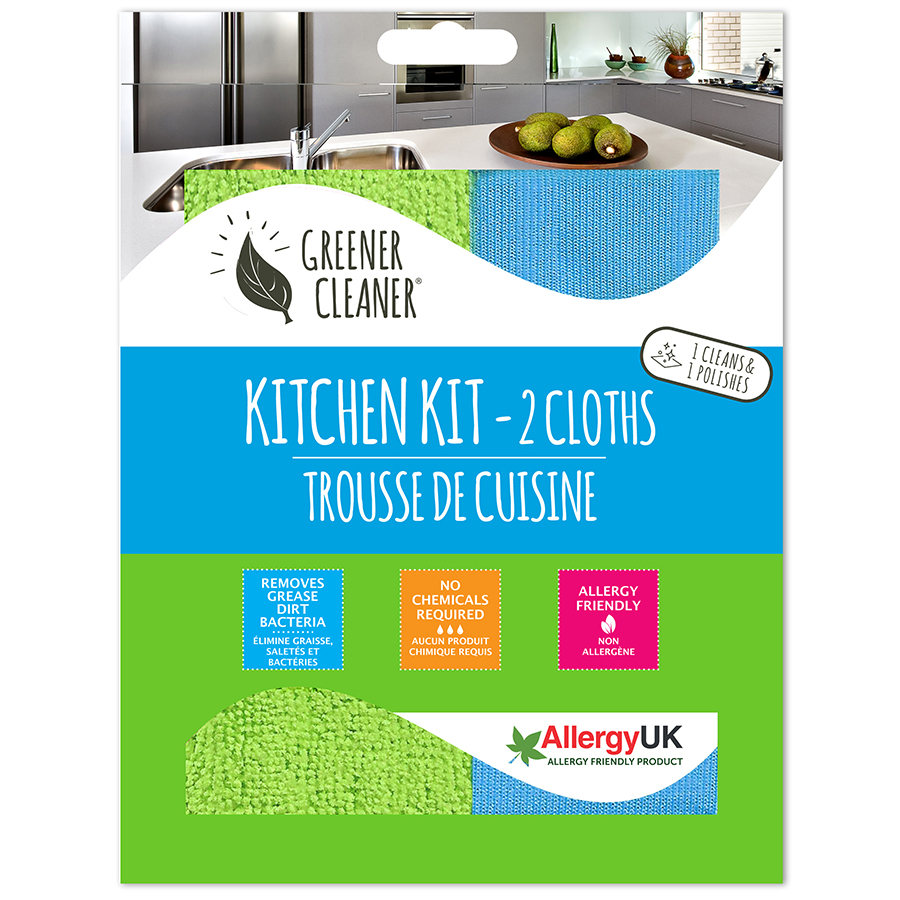 Greener Cleaner Kitchen Cloth Kit - Pack of 2