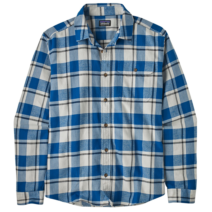 Patagonia Organic Lightweight Fjord Flannel Shirt - Endless Blue