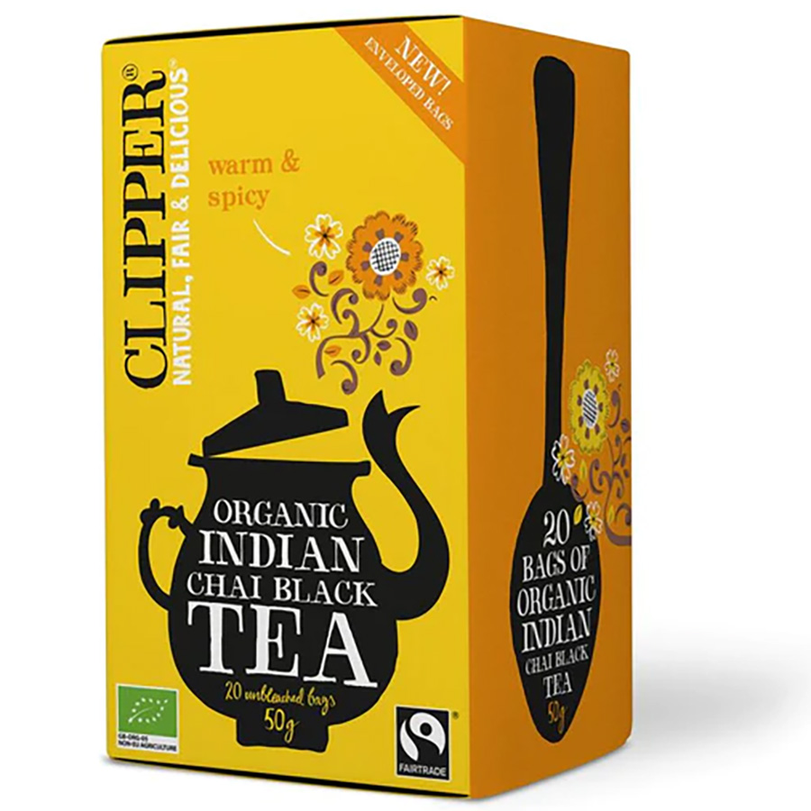 Clipper Fairtrade & Organic Indian Chai Tea - 20 Bags