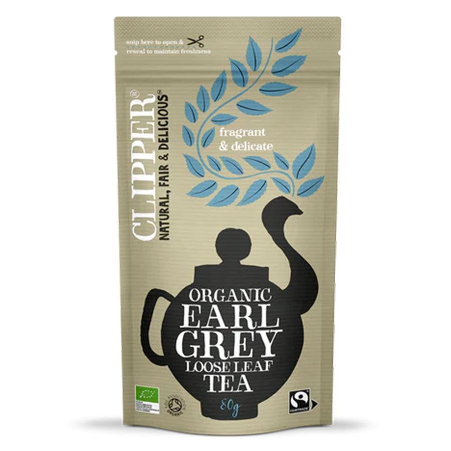 Clipper Fairtrade & Organic Earl Grey Loose Leaf Tea - 80g