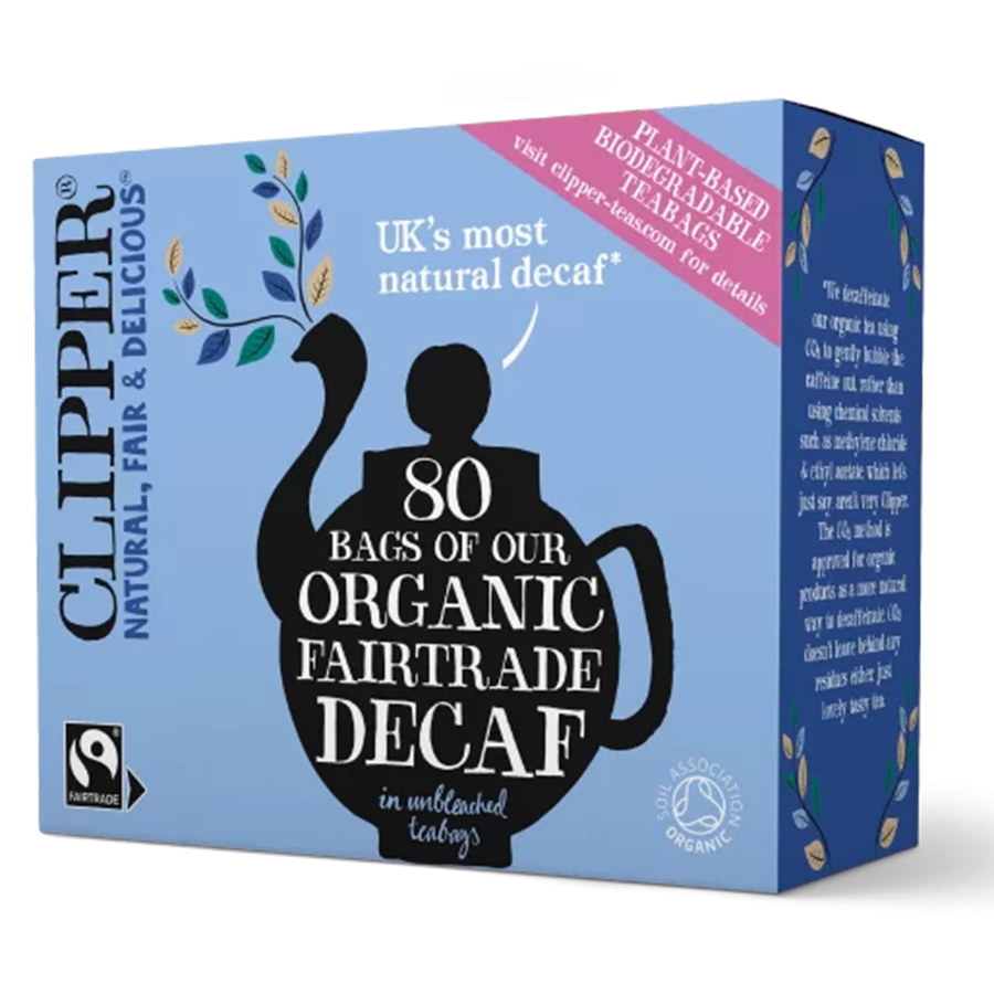 Clipper Fairtrade & Organic Decaf Tea - 80 Bags
