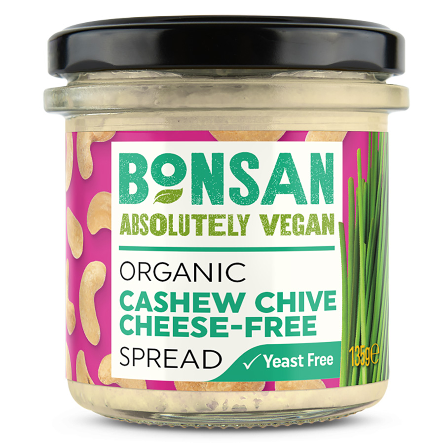 Bonsan Organic Cashew Chive Cheese-Free Spread - 135g