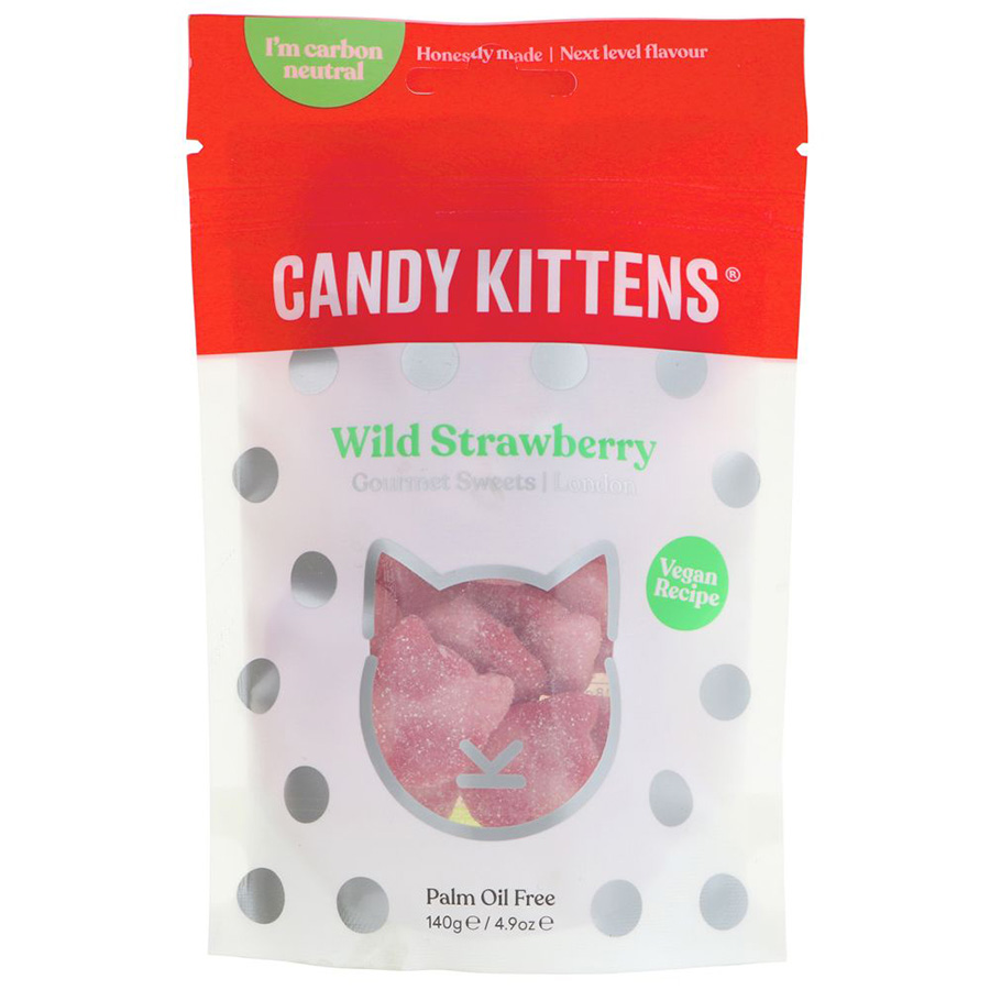 Candy Kittens Wild Strawberry Sweets - 140g