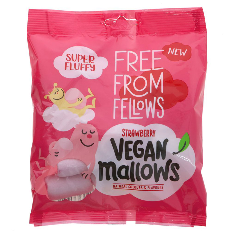 Free From Fellows Vegan Strawberry Mallows - 105g