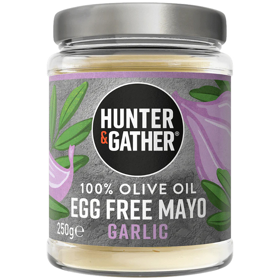 Hunter & Gather Olive Oil Egg Free Mayonnaise - Garlic - 250g