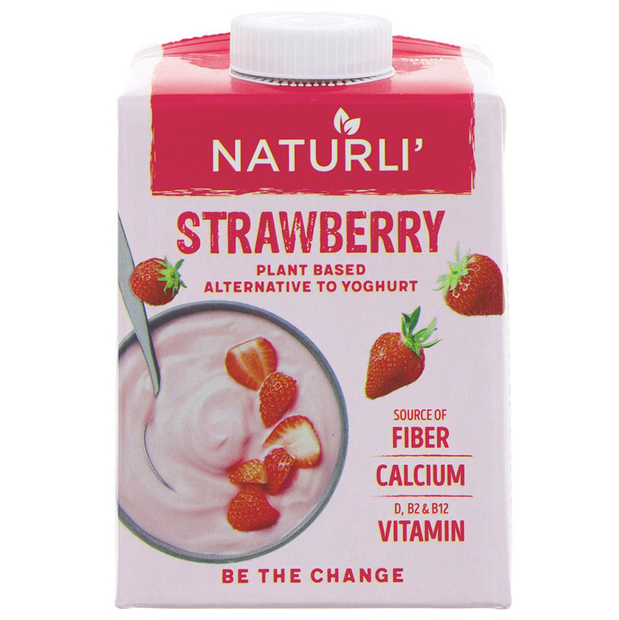 Naturli' Plant Based Strawberry Yoghurt - 500g