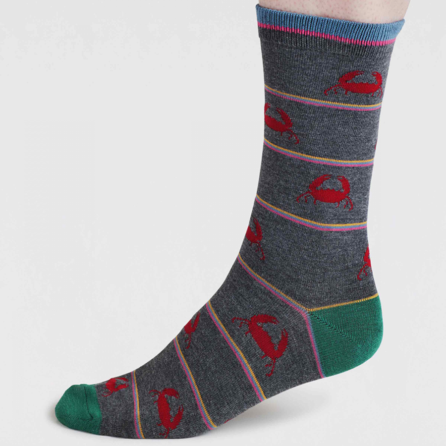Thought Brewer Crab Bamboo Socks - UK7-11