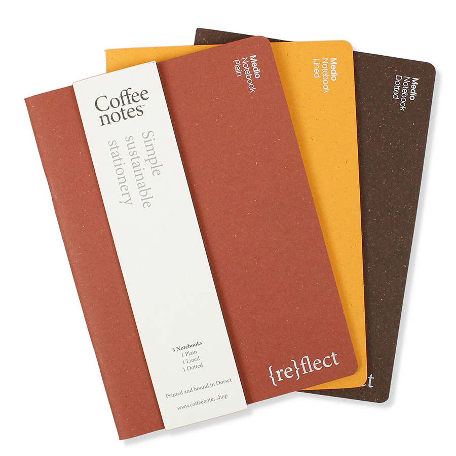 Coffee Notes A5 Stitched Notebooks - Beer - Set of 3