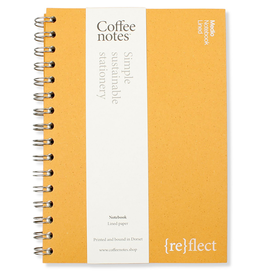 Coffee Notes A5 Lined Wirobound Notebook - Pils