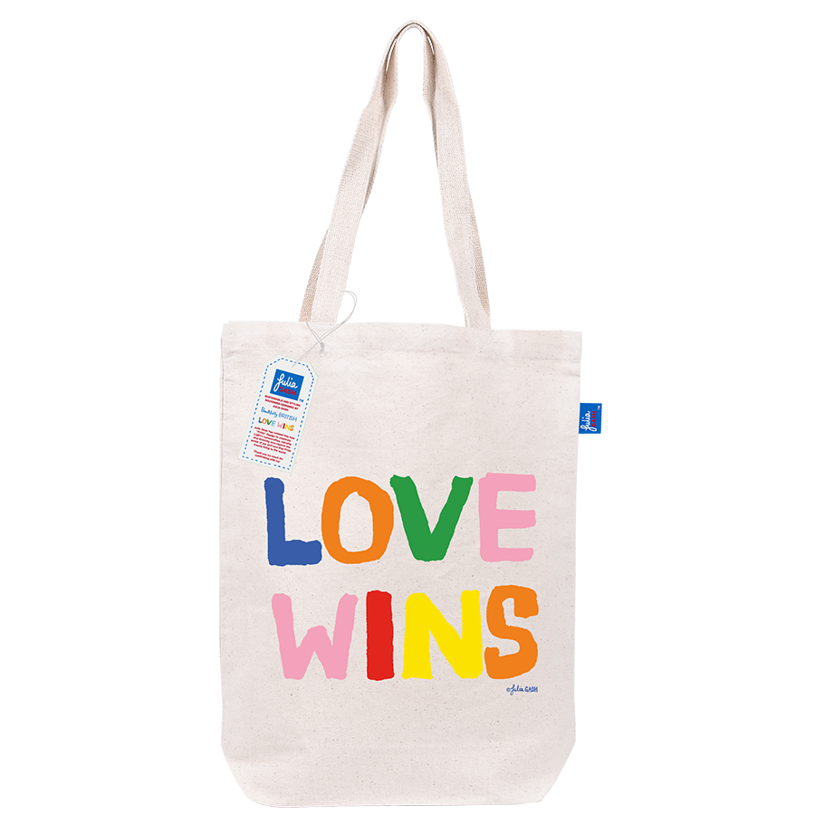 Love Wins Natural Portrait Tote Bag