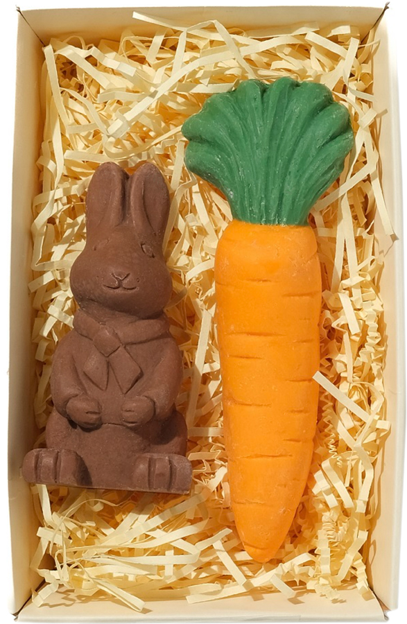 Choc On Choc Bunny & Single Carrot - 75g