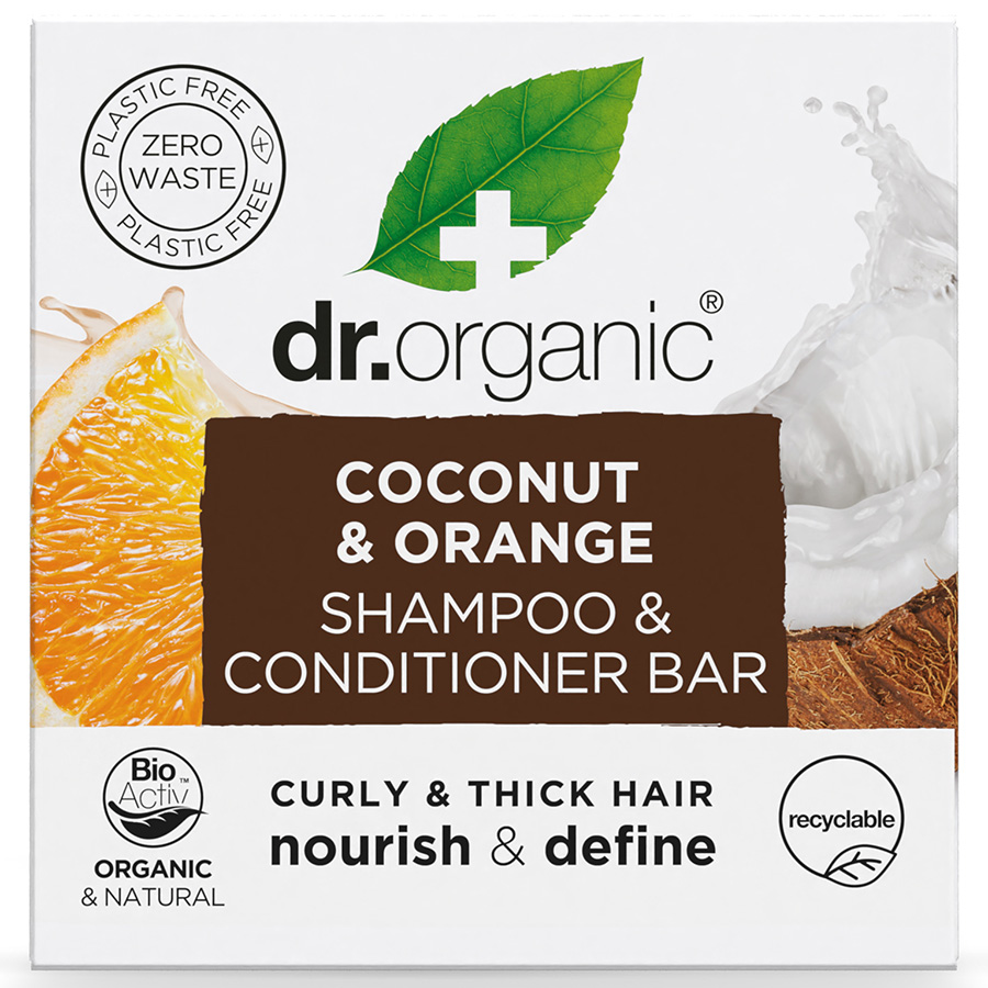 Dr Organic Coconut & Orange Shampoo & Conditioner Bar - 75g