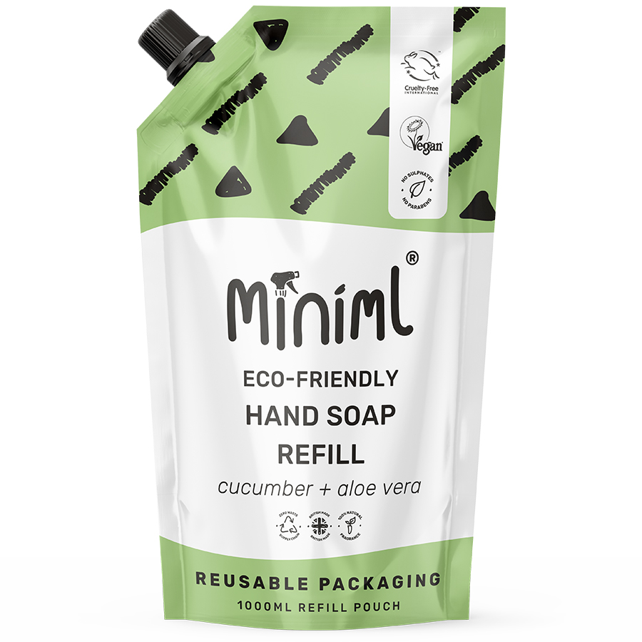 Miniml Hand Soap - Cucumber & Aloe Vera - 1L Refill