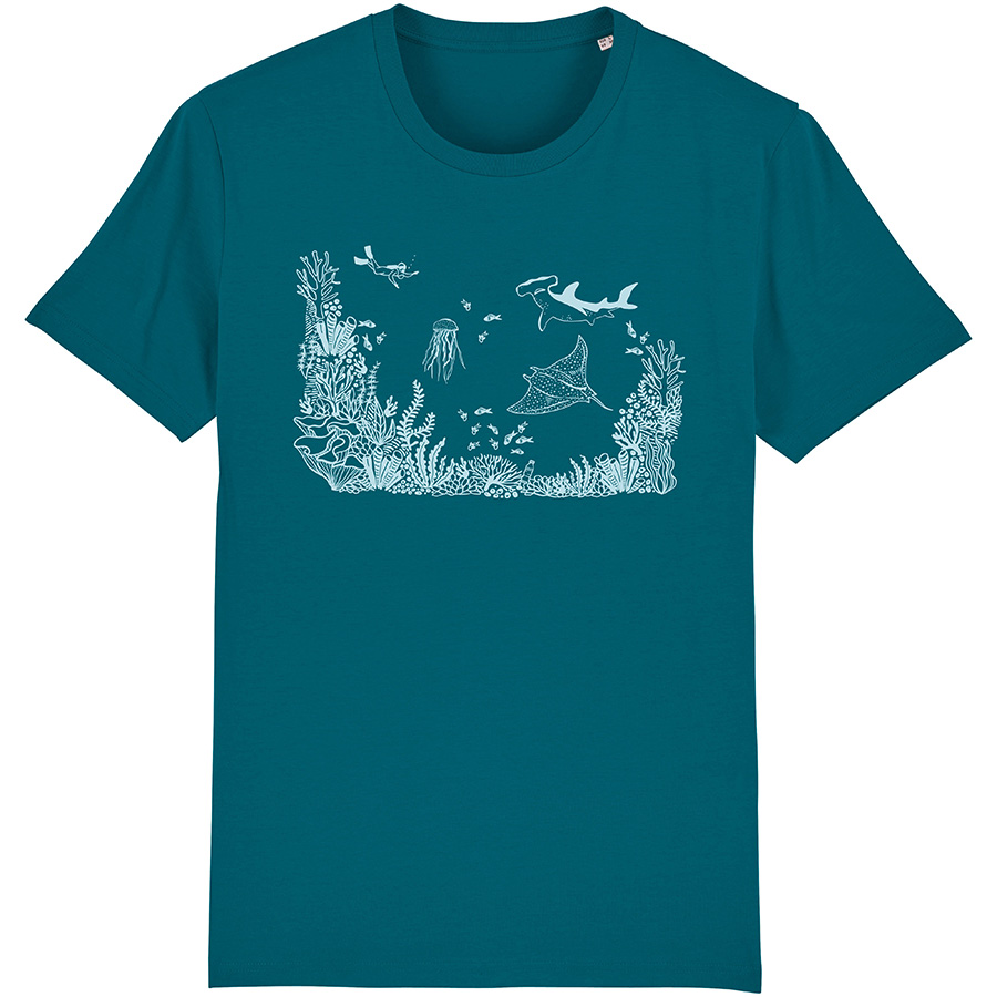 Frank & Faith Reef Explorer T-Shirt - Ocean Depth