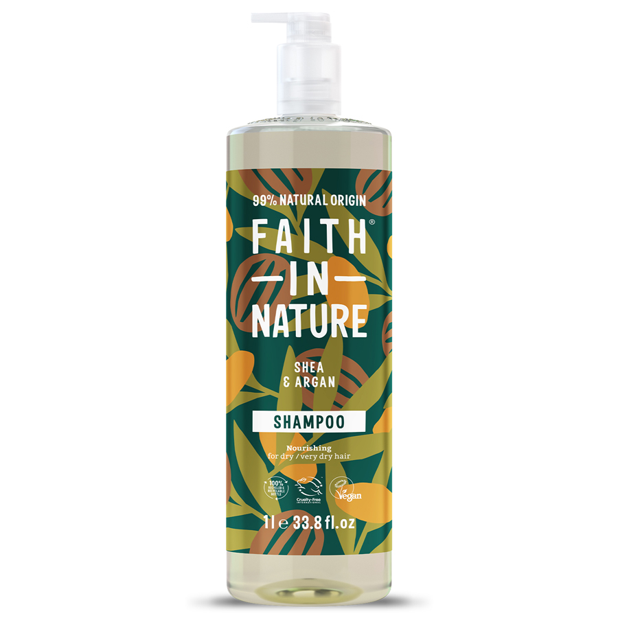Faith in Nature Shea & Argan Shampoo - 1L