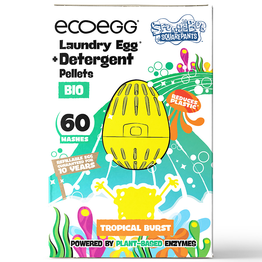 ecoegg x SpongeBob Laundry Egg - Tropical Burst Bio - 60 Washes