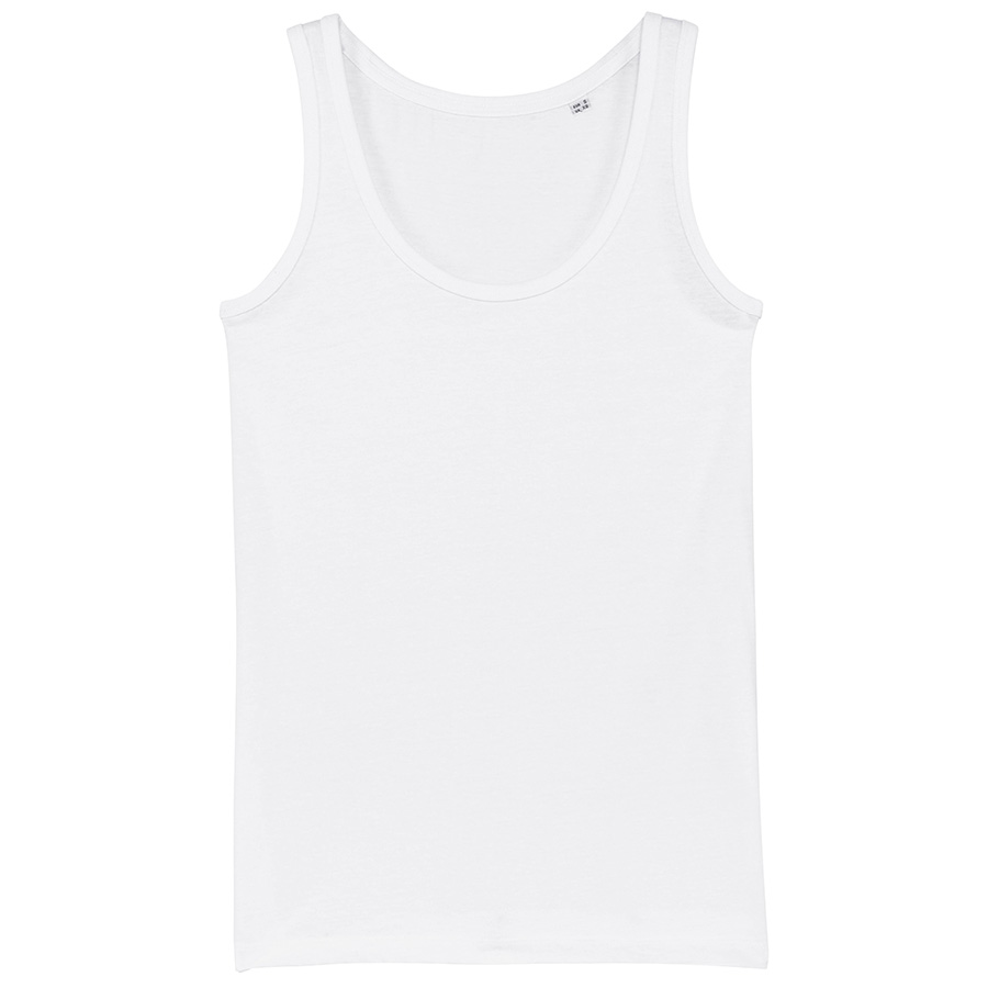 Organic Cotton Fitted Vest Top - White