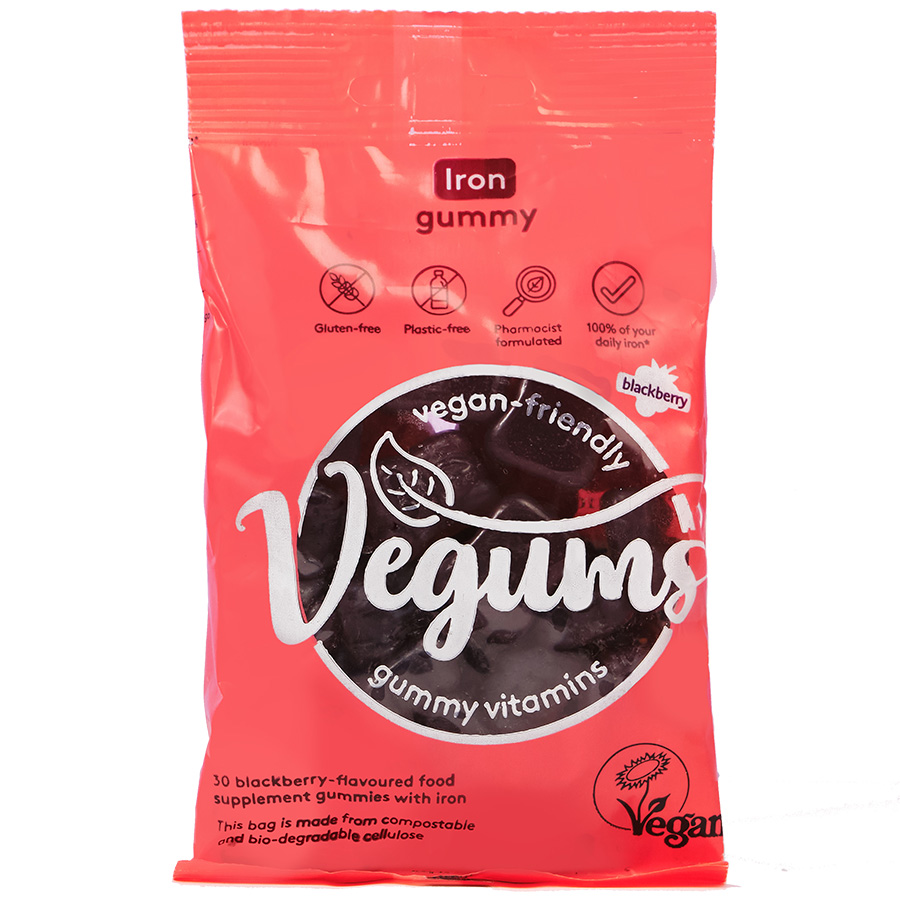 Vegums Vegan Iron Gummies Bag - 30 gummies