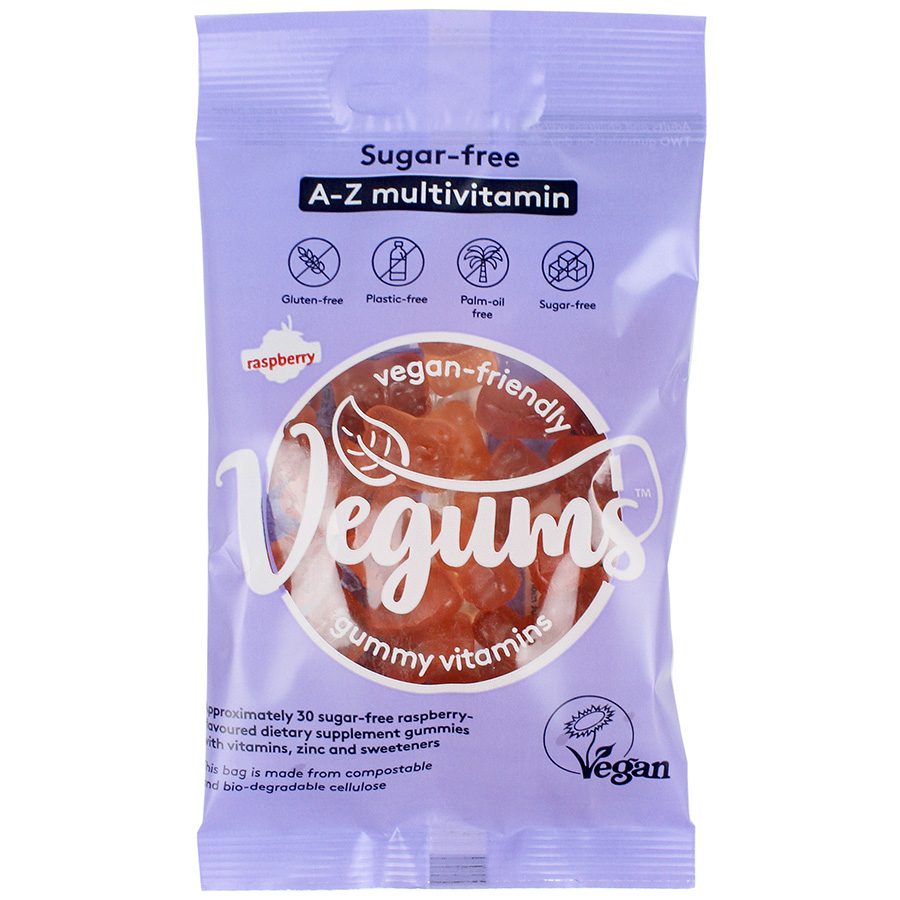 Vegums Vegan Sugar Free A-Z Gummies Bag - 30 gummies