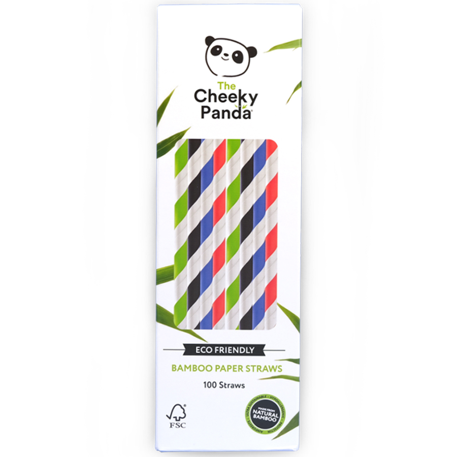 The Cheeky Panda Bamboo Paper Straws - Pack of 100
