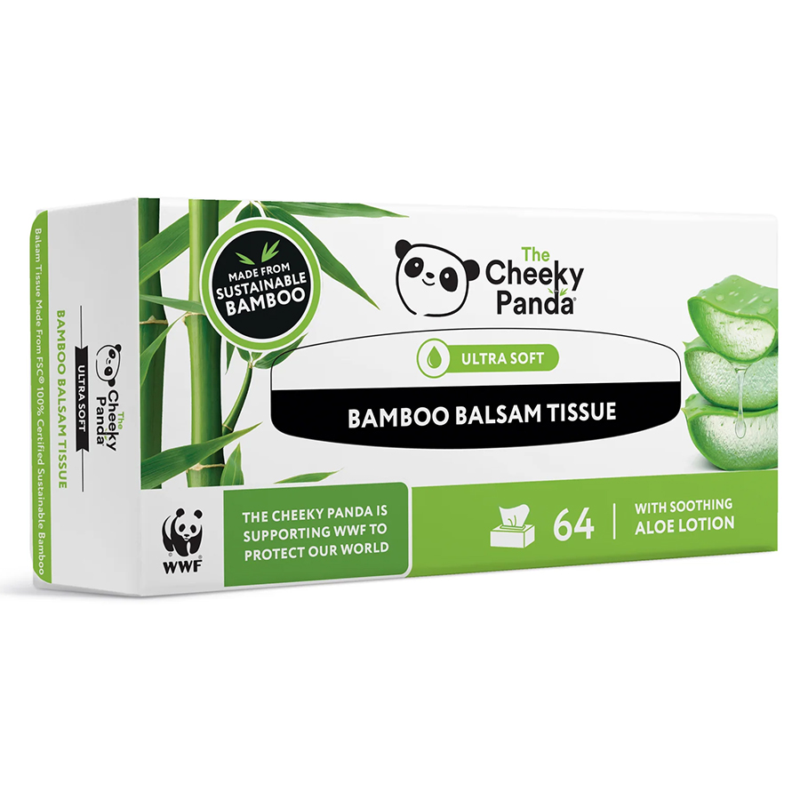 The Cheeky Panda Luxury Bamboo Balsam Tissues - Box of 64