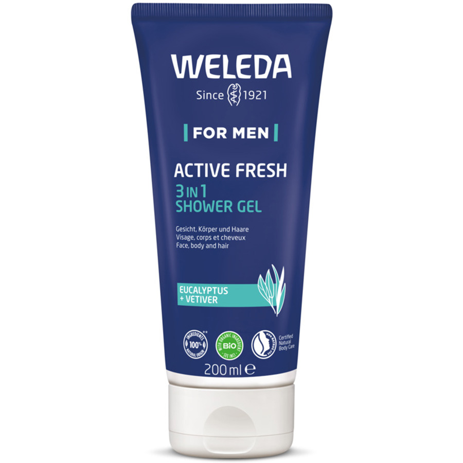 Weleda Mens Active Fresh 3in1 Shower Gel - 200ml